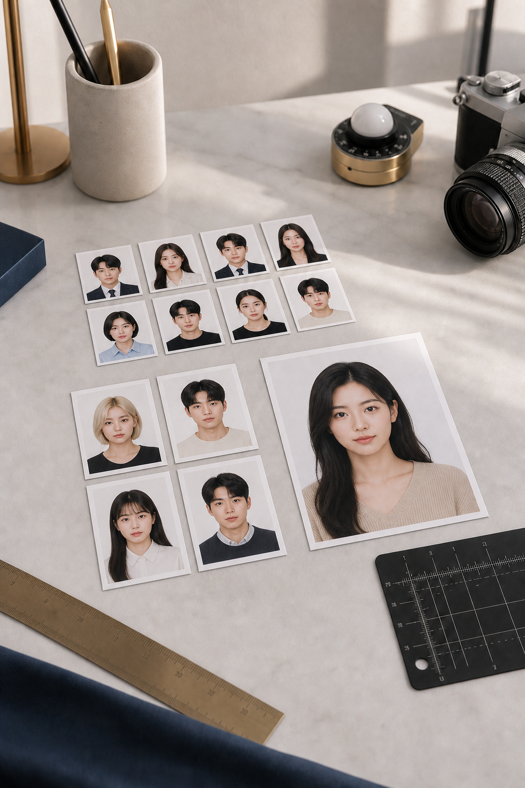IDify 모바일 사진 보정 앱 화면